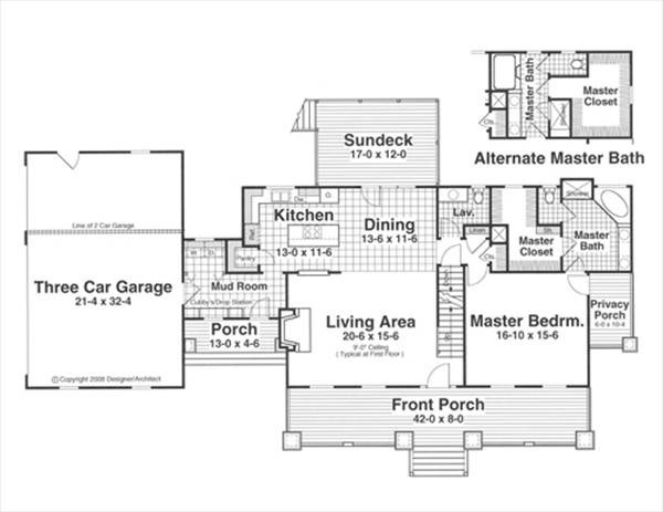 First Floor image of SULLIVAN House Plan